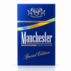 Manchester Special Edition Blue 8mg x 10 Packs /1 Carton