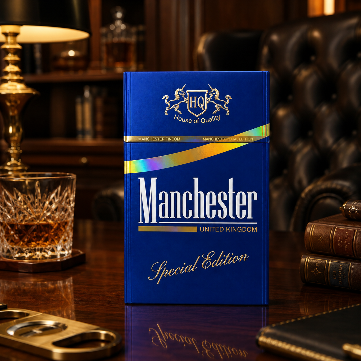 Manchester Special Edition Blue 8mg x 10 Packs /1 Carton - Image 4
