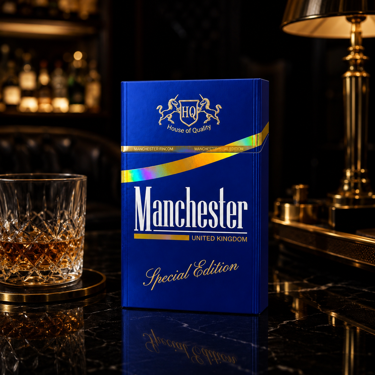 Manchester Special Edition Blue 8mg x 10 Packs /1 Carton - Image 3